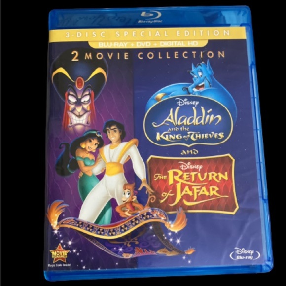 Disney Other - Blu-Ray Aladdin 2 movie collection